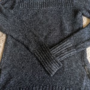Black sweater with side zippers Calvin Klein xs